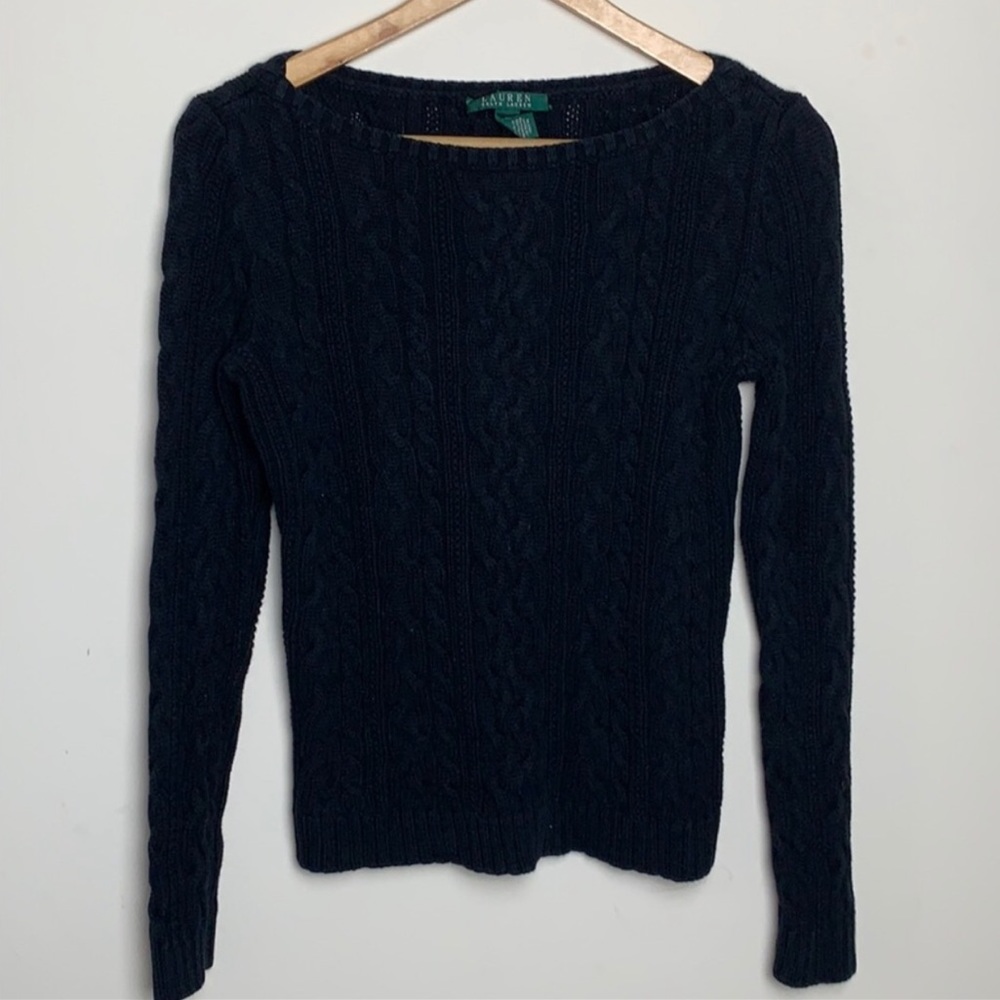 Ralph Lauren Cableknit Boatneck Sweater